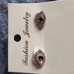 Evil eye earrings
